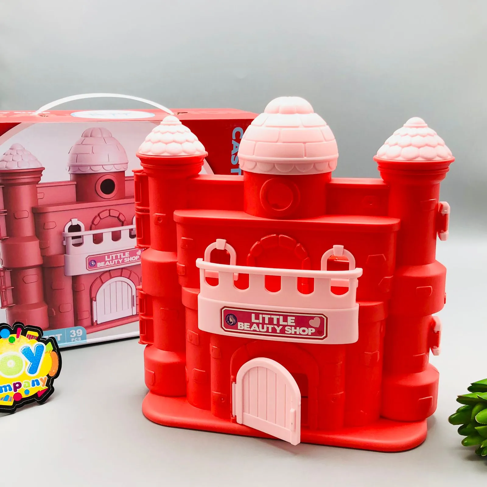 39Pcs Castle Beauty Shop Pretend Play House Set