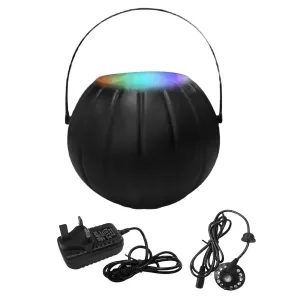 ATORSE® Witch Pot Fog Machine Color Changing for Birdbath Rockery