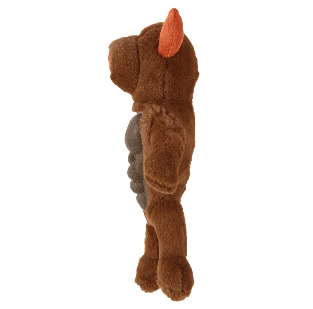 Basil Big Bull Plush Toy with Squeaky TPR for Dogs and Cats