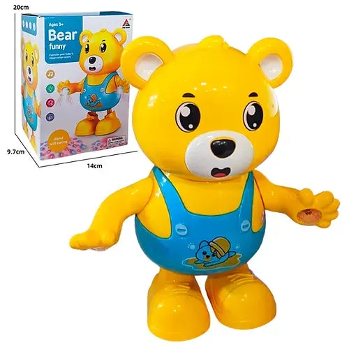 Battery Operated Funny Dancing Bear With Light & Music