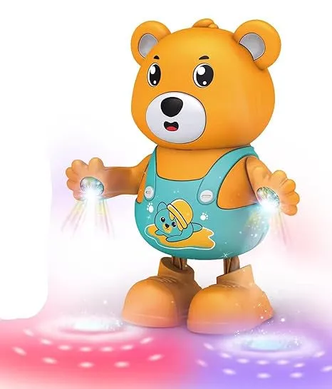 Battery Operated Funny Dancing Bear With Light & Music