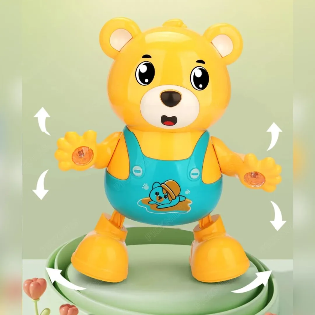 Battery Operated Funny Dancing Bear With Light & Music