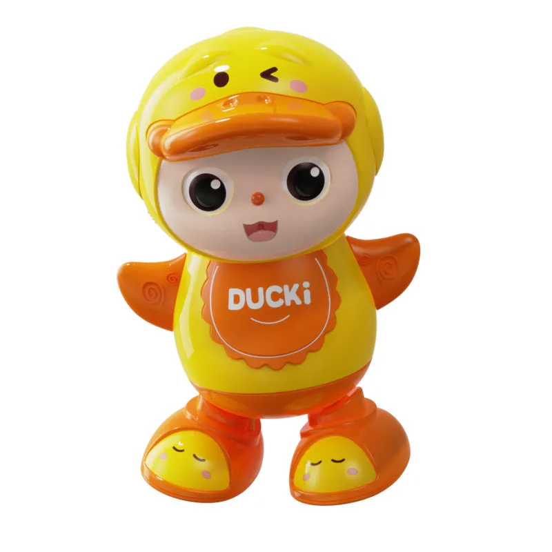 Battery Operated Rock Cute Duck With Light & Music