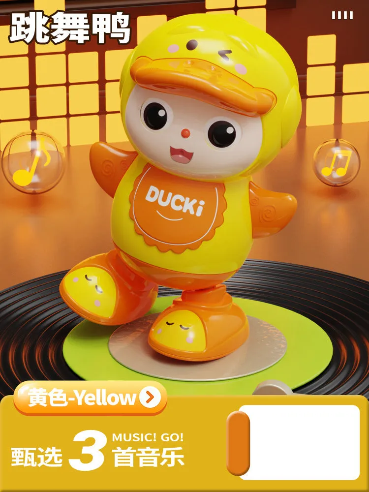 Battery Operated Rock Cute Duck With Light & Music