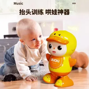 Battery Operated Rock Cute Duck With Light & Music