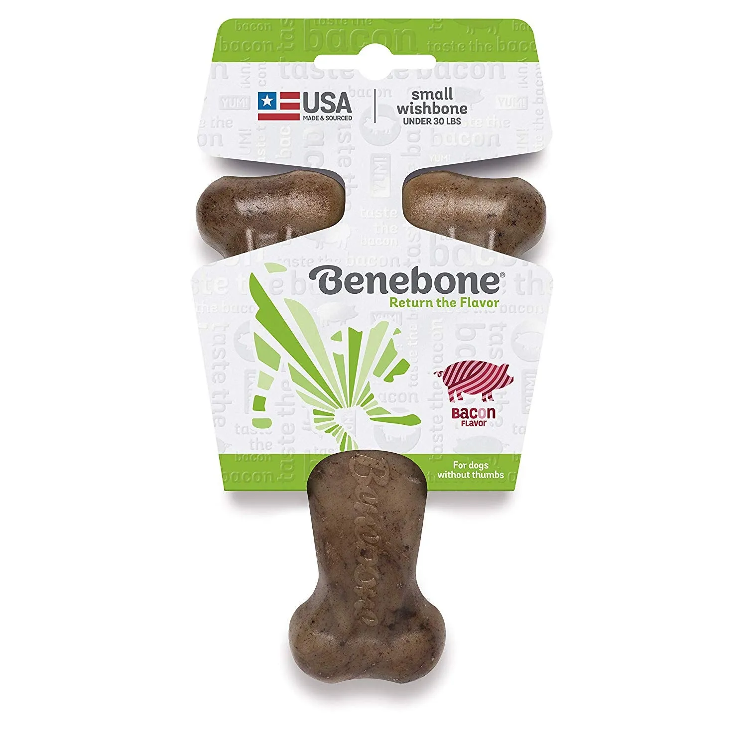 Benebone Wishbone Chew Bacon Flavor