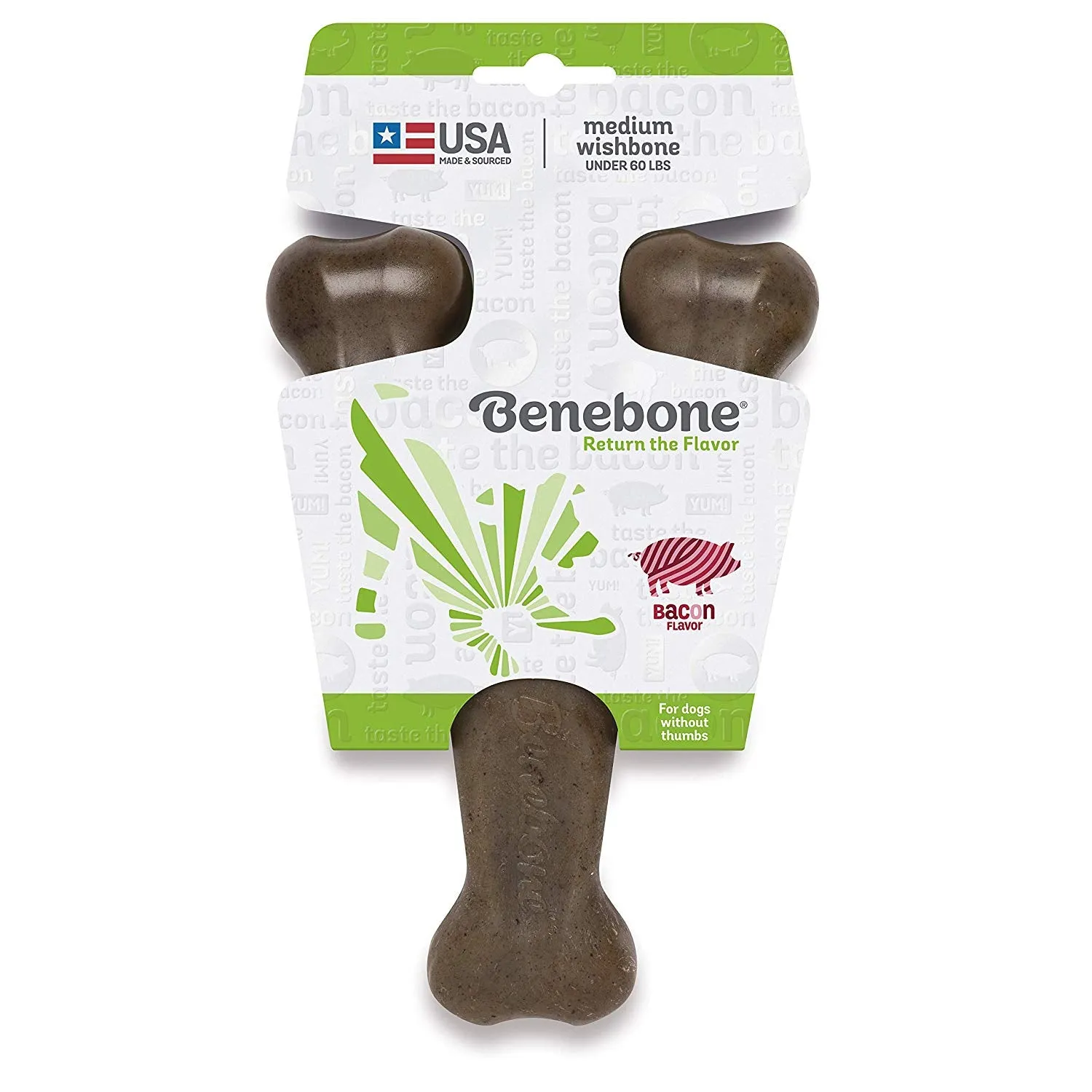 Benebone Wishbone Chew Bacon Flavor