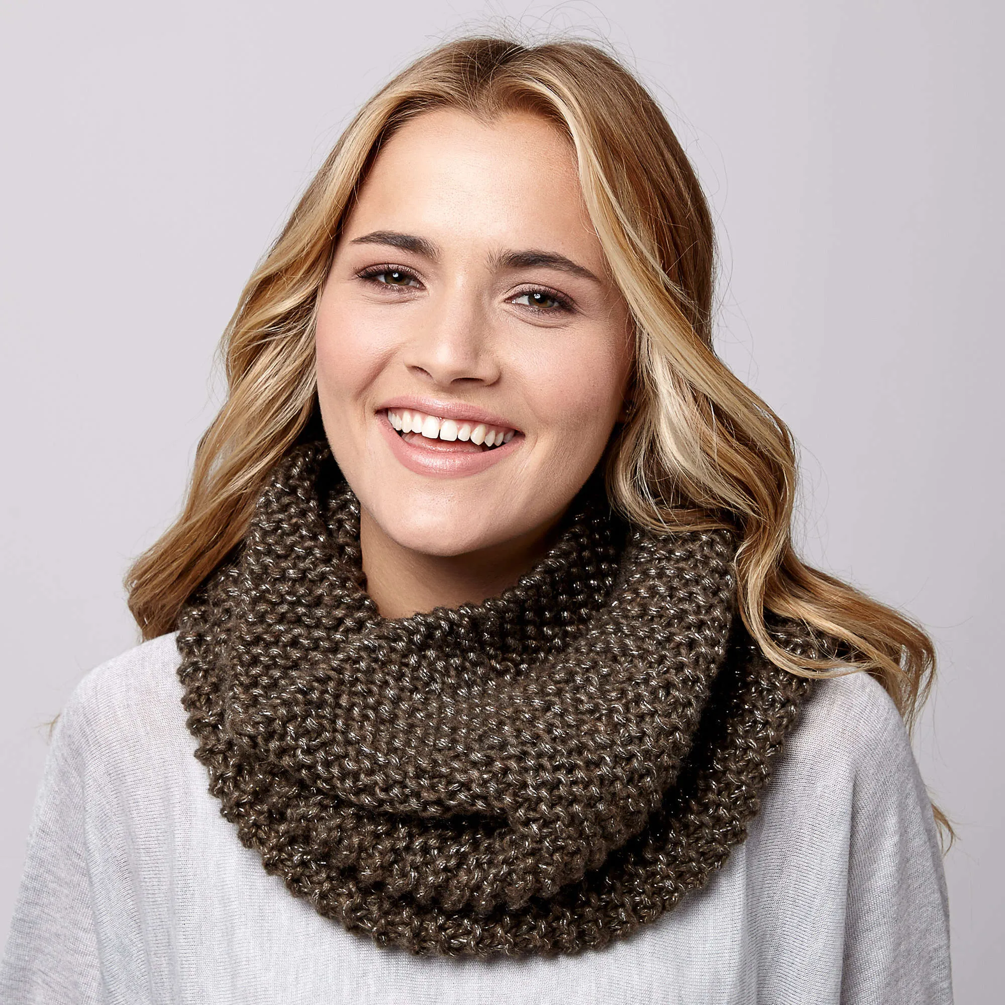 Bernat Knit Shimmer Cowl