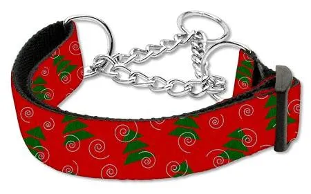 Christmas Tree Nylon Ribbon Collar Martingale Large