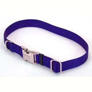 COASTAL - Titan Nylon Adjustable Collar with Metal Buckle Blue - 1" x 18"-24"