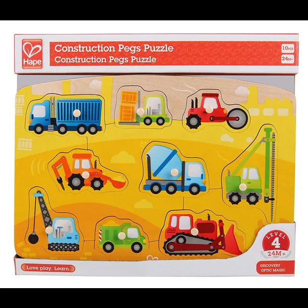 Construction Peg Puzzle Hape