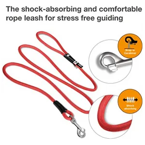 Curli Stretch Comfort Leash Red