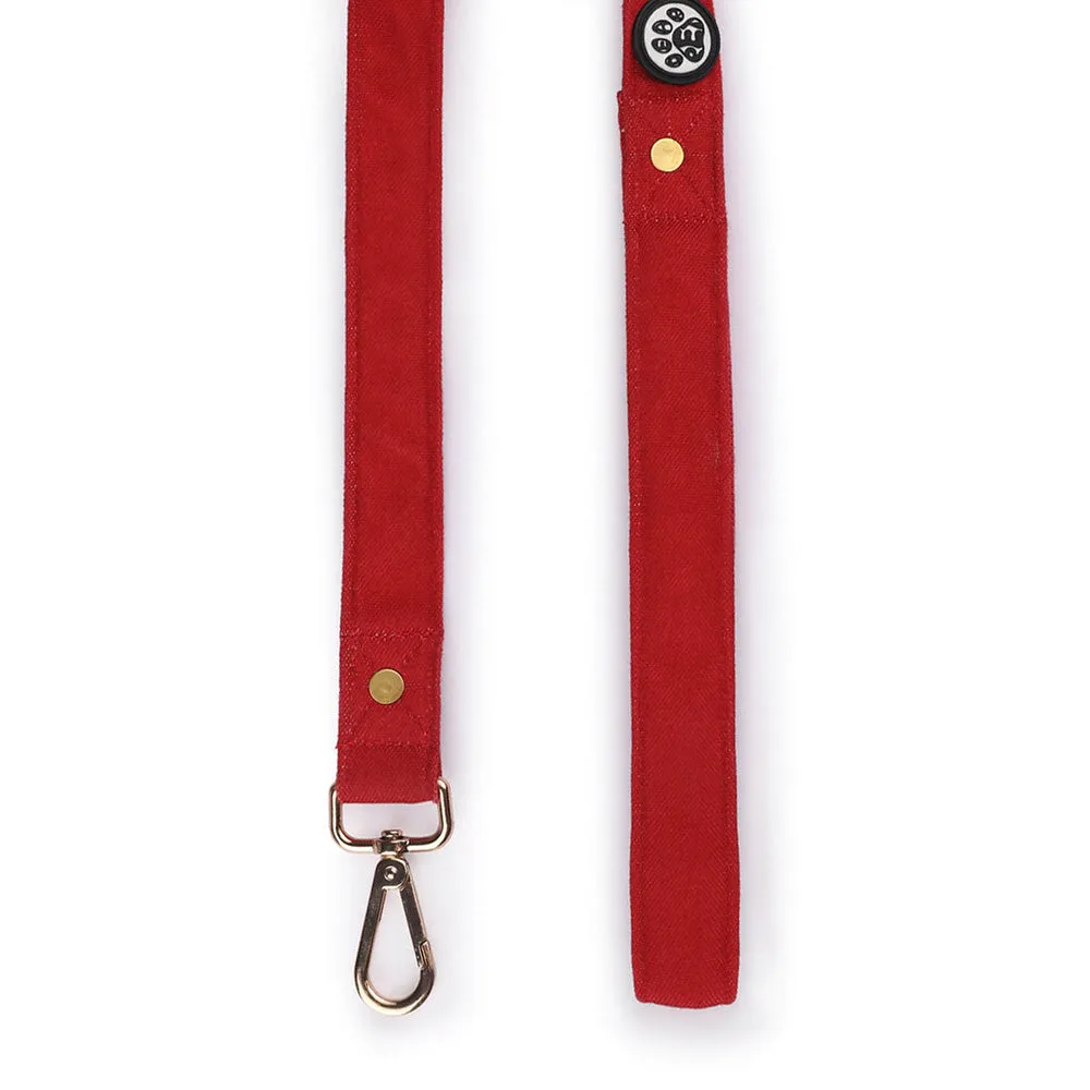 Dear Pet Classic Maroon Dog Leash