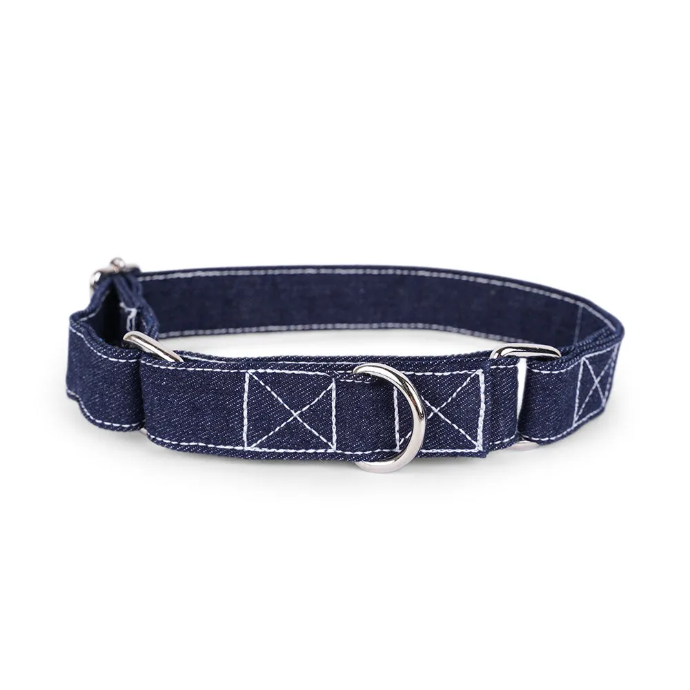 Dear Pet Denim Martingale Dog Collar