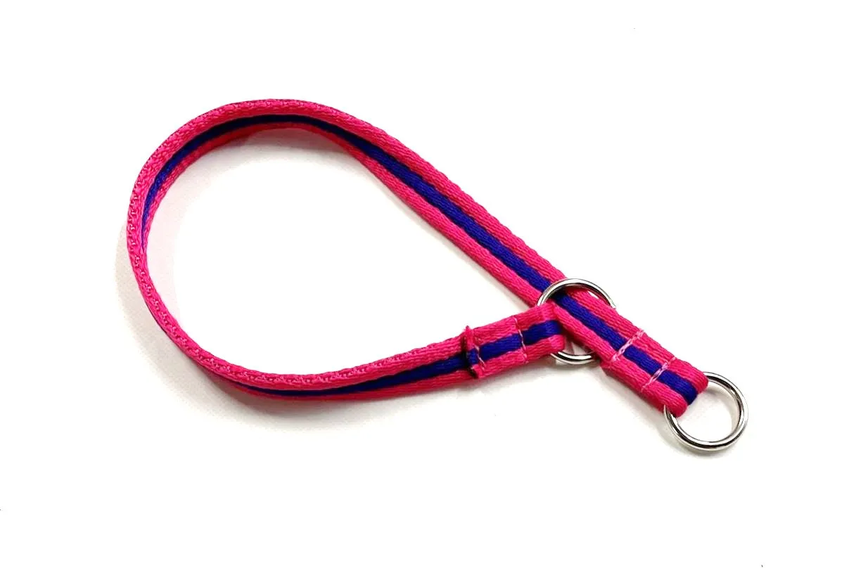 Dog Slip Collar 18" Neck Size 20mm 25mm Soft Air Webbing Various Colours