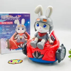 Electric Rotating Fangle Rabbit With Light & Music