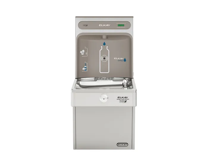 Elkay VRCGRN8WSK | Wall-mount Bottle Filling Station | Filterless, High-efficiency chiller, VRC-style Fountains, Vandal-resistant Fountains