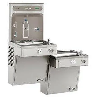 Elkay VRCGRNTL8WSK | Wall-mount Bi-level Bottle Filling Station | Filterless, High-efficiency chiller, VRC-style Fountains, Vandal-resistant Fountains