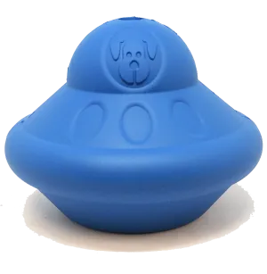 Flying Saucer eDispenser Durable Rubber Chew Toy & Treat Dispenser