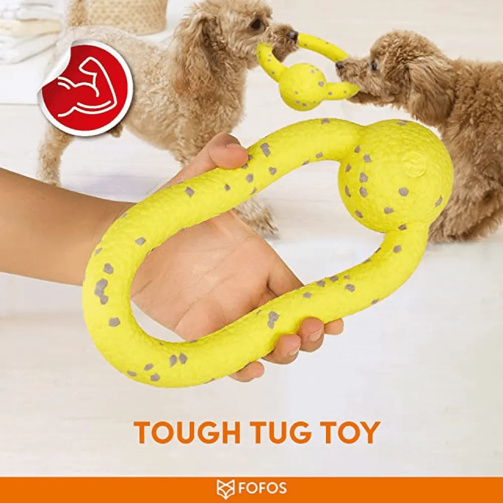 Fofos Durable Puller Toy for Dogs (Yellow)