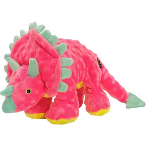 goDog Dinos Frills Squeaky Plush Dog Toy