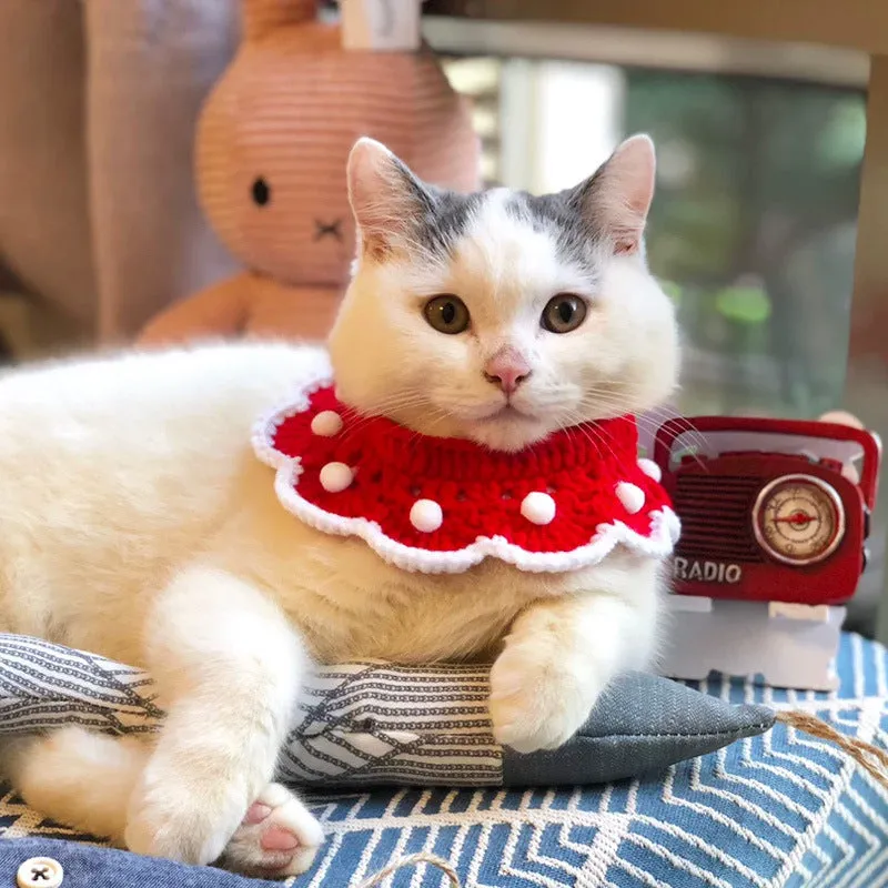 Handmade red collars