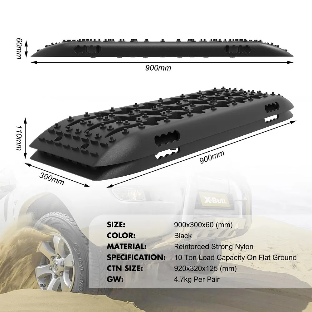 Heavy Duty Recovery Tracks Anti-UV 10T 4PCS Set X-BULL