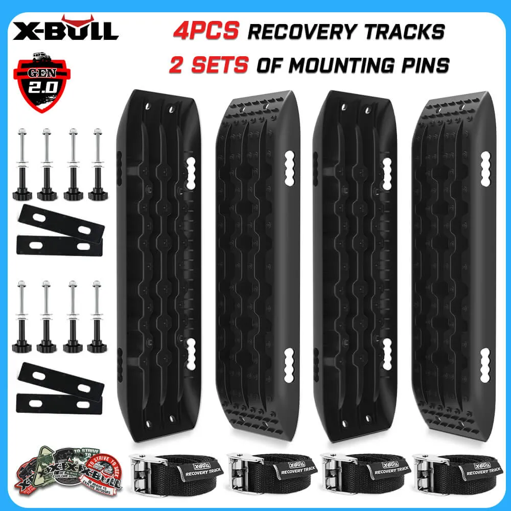 Heavy Duty Recovery Tracks Anti-UV 10T 4PCS Set X-BULL