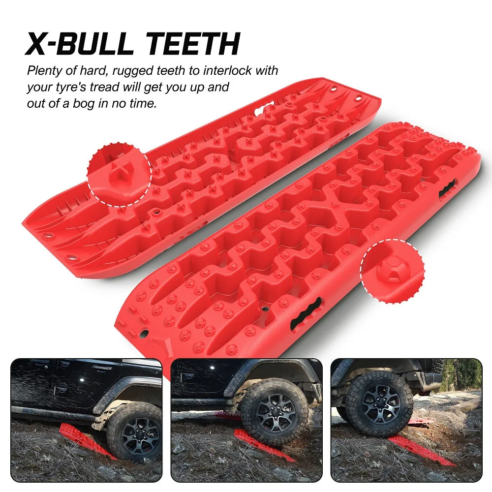 Heavy Duty Recovery Tracks Set, 10 Ton, Sand/Mud/Snow, X-BULL