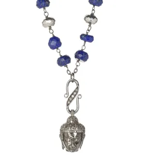 Infinity Buddha Lapis Lazuli Silver