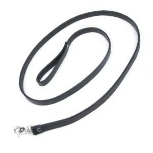 Leather Leash, Black, 6'