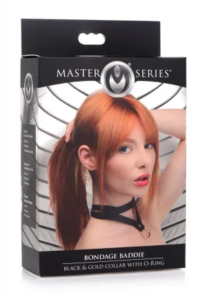 Master Series Bondage Baddie Collar with O-Ring