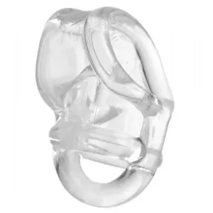 Master Series Clear Stretchy Cock Ring and Ball Divider for Him