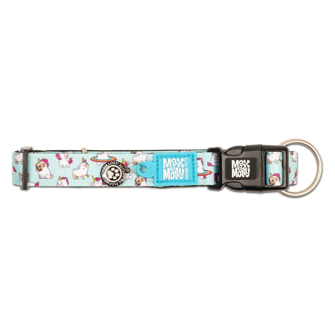 Max & Molly Unicorn Smart ID Dog Collar Small