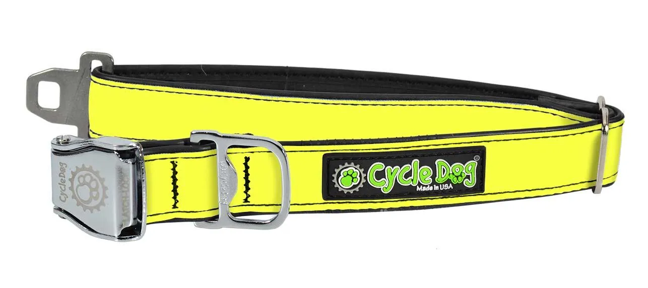 MAX Reflective Dog Collar with Latch-Lock Metal Buckle