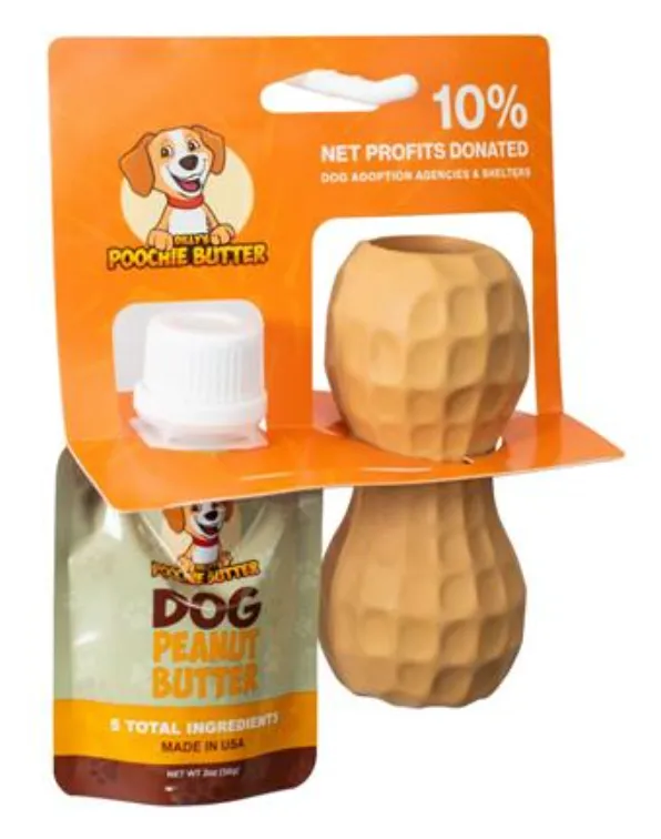 Poochie Butter Peanut Toy   2 oz PB