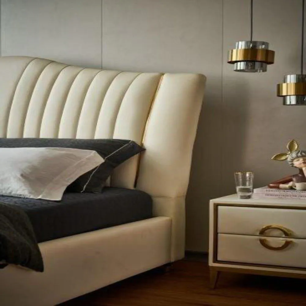 Practo Upholstered Bed with Storage In Leatherette