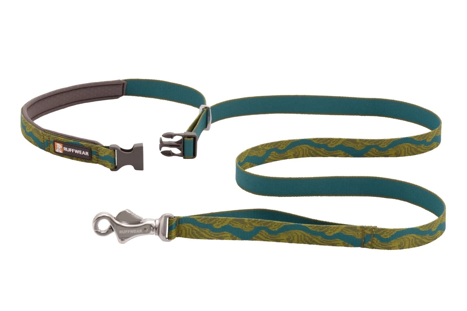 Ruffwear Flat Out™ Patterned & Multi-Use Dog Leash (Blue Horizon)