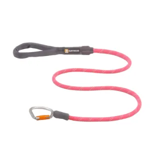 Ruffwear Knot-a-Leash™ Reflective Rope Dog Leash with Locking Carabiner (Fireweed Pink)