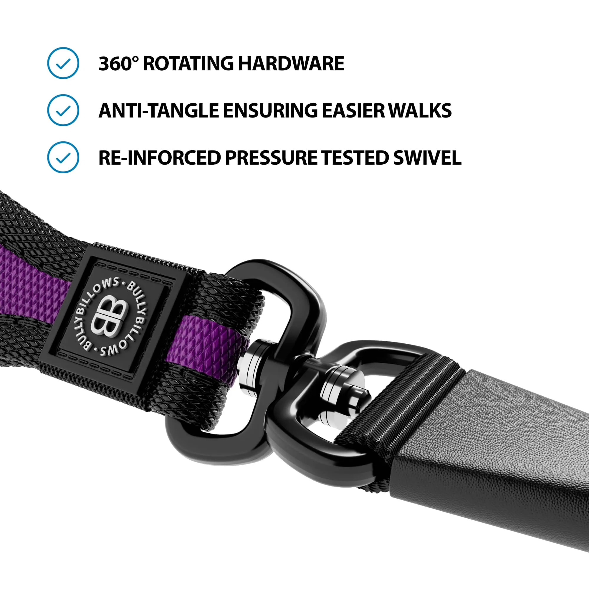 Slip Training Lead | Anti Pull & No Choking -  Purple