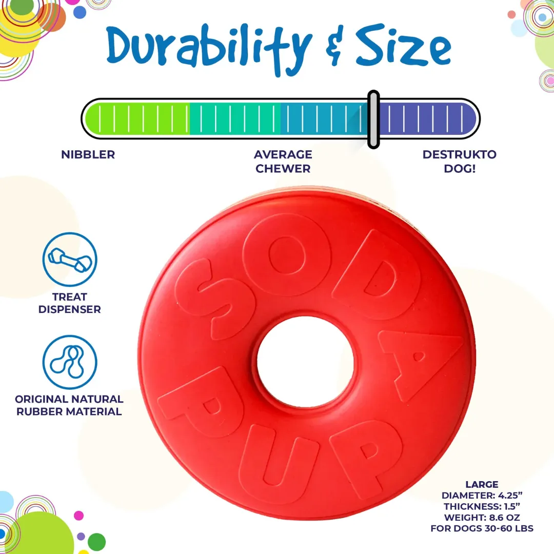 SodaPup Life Ring Durable Chew & Dispenser