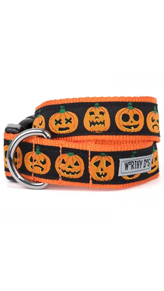 The Worthy Dog Collar: Jack-O-Lantern