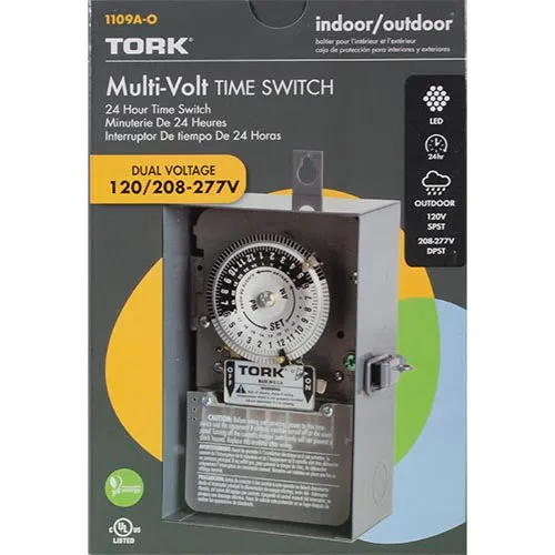 Tork Mechanical Timer - Metal Enclosure - 120-277V