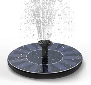 TRIDEO Solar Bird Bath Fountain Pump: Transform Your Outdoor Space with Elegance and Tranquility - Versatile, Eco-Friendly Design_SAT 43