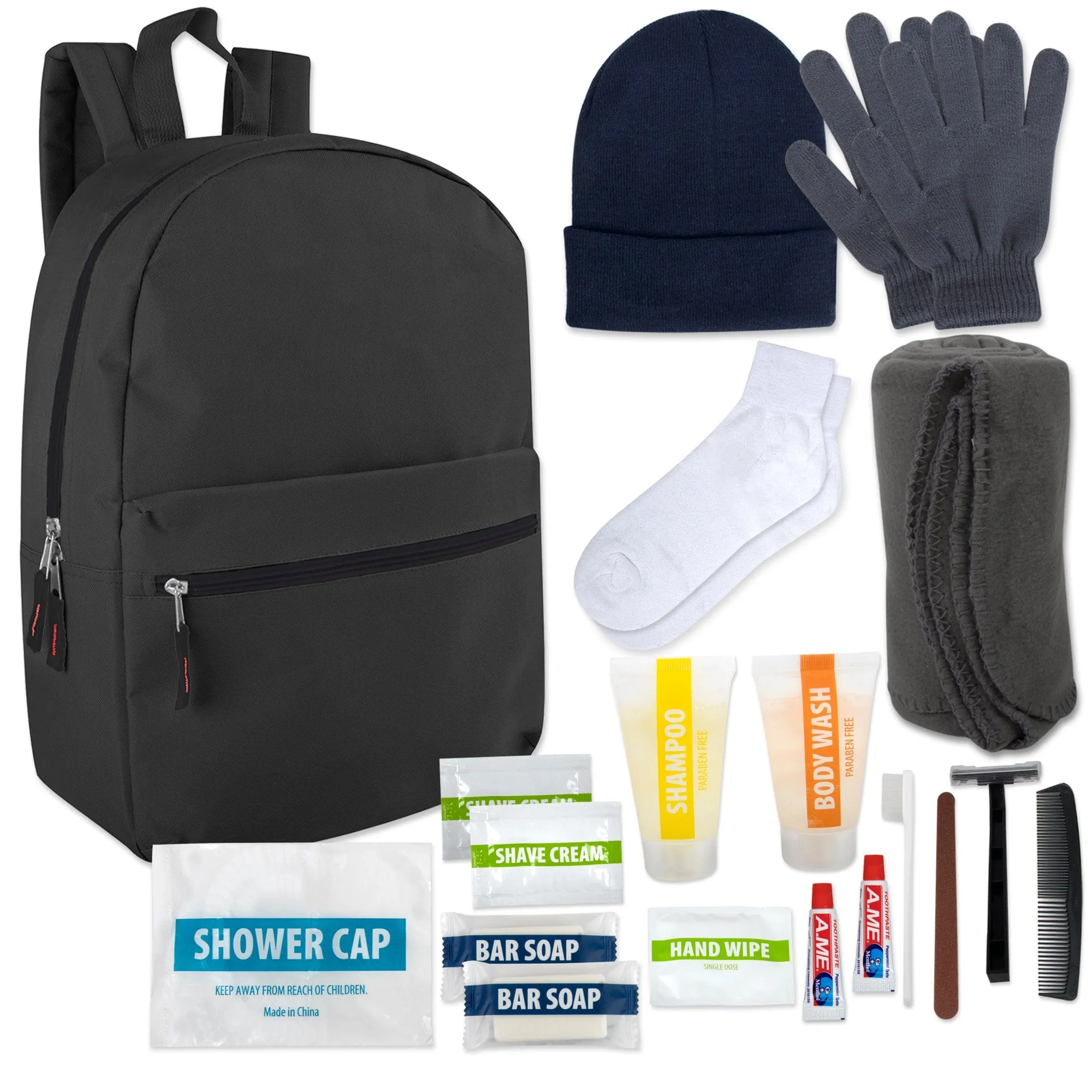 Warm Essential 20-piece Homeless Care Hygiene Kit