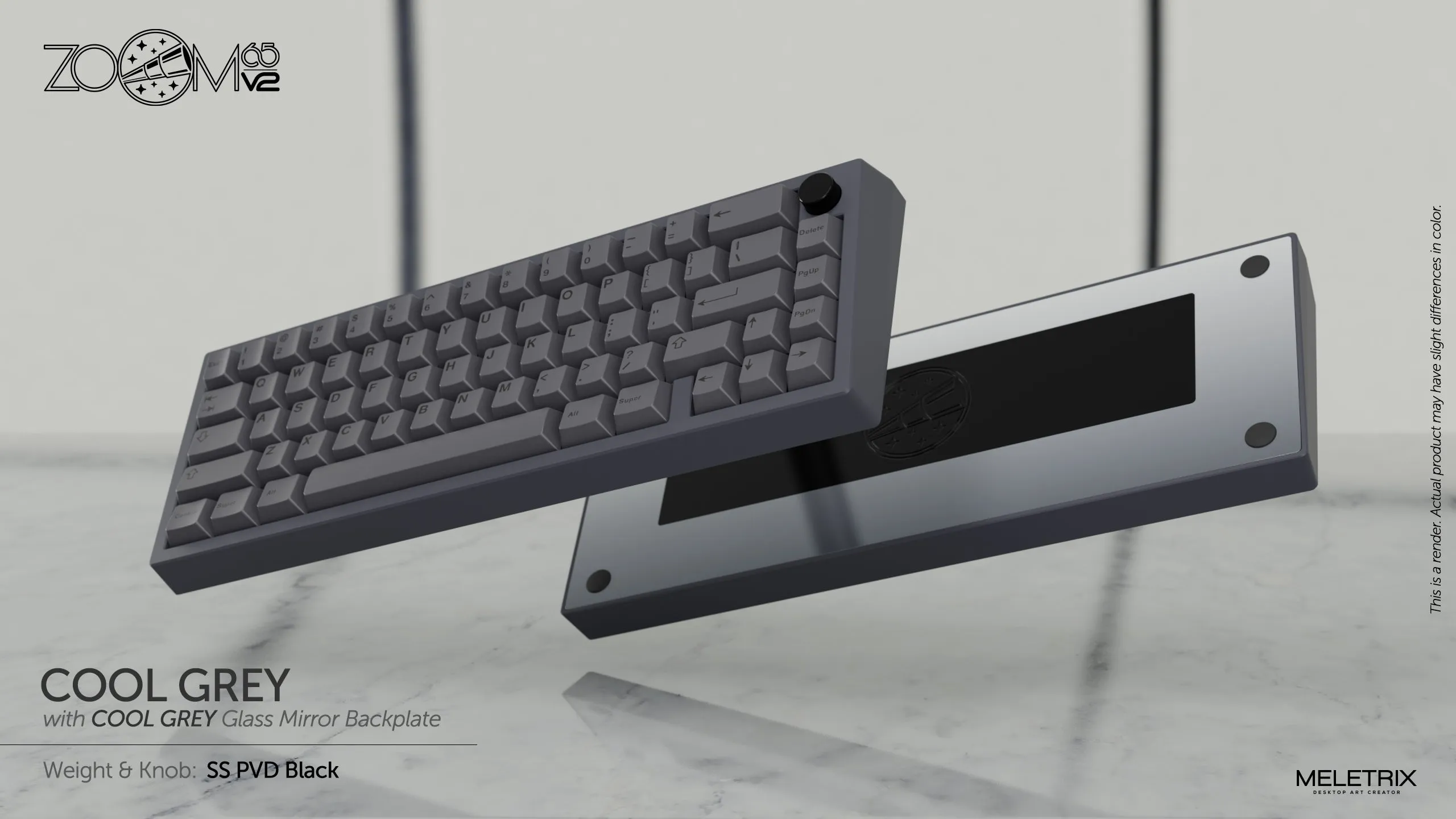 Zoom65 Essential Edition V2 - Cool Grey Mechanical Keyboard Kit