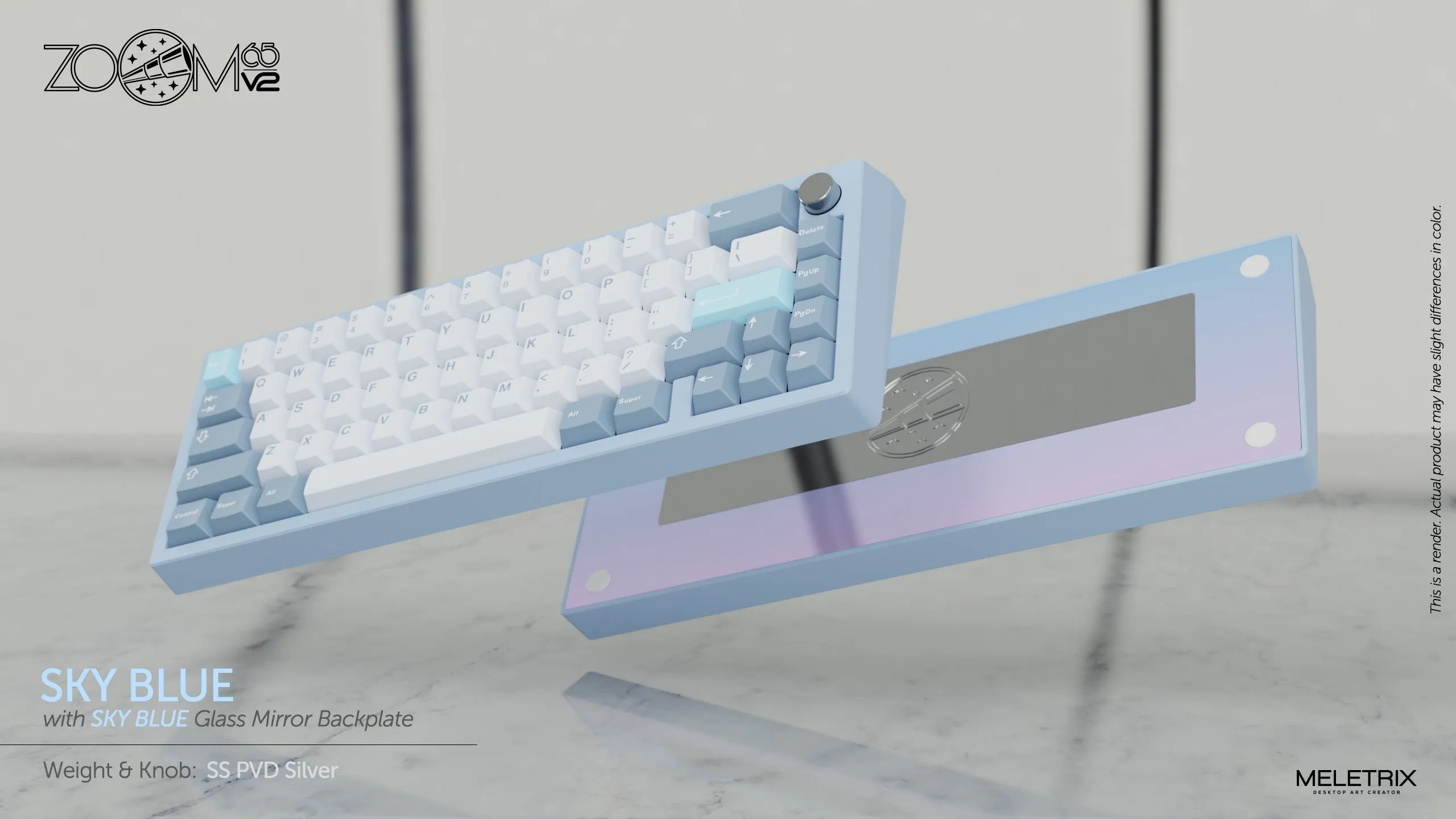 Zoom65 Essential Edition V2 - Sky Blue Mechanical Keyboard Kit