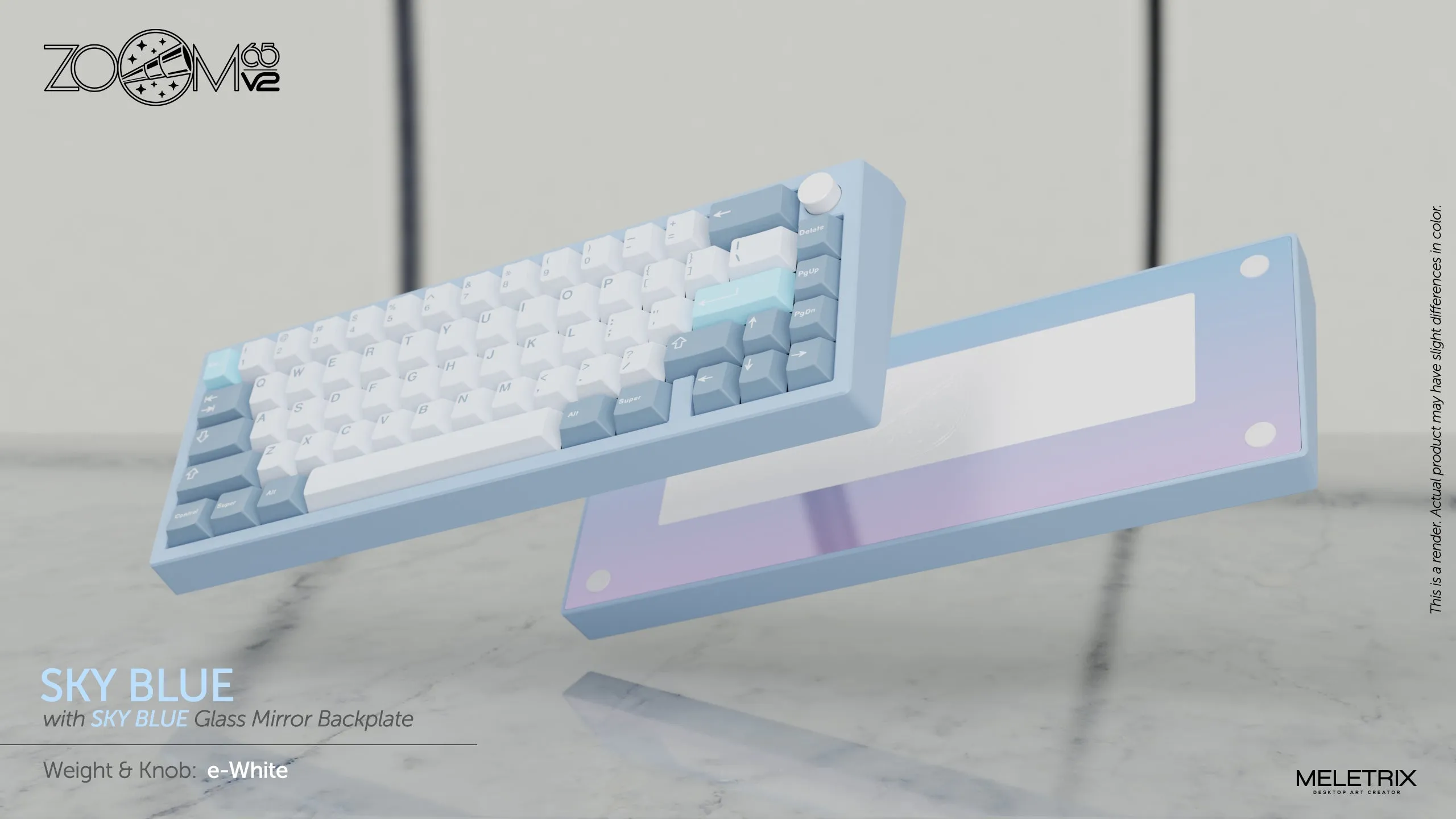 Zoom65 Essential Edition V2 - Sky Blue Mechanical Keyboard Kit